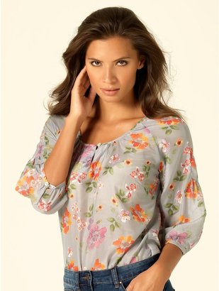 M&Co Silk mix floral blouse