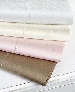 Martha Stewart Egyptian Cotton Dot Jacquard King Pillowcases Cocoa Brown - $90