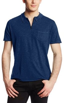 Agave Men's Short Sleeve Enzyme Wash Tencel Polo Shirt