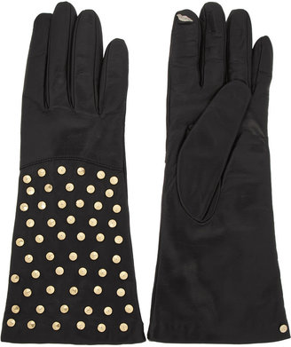 Diane von Furstenberg Studded leather gloves