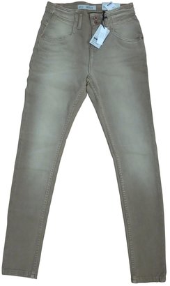 Topshop Beige Cotton - elasthane Jeans
