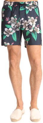 Marc by Marc Jacobs Blue Floral Swimming Trunks