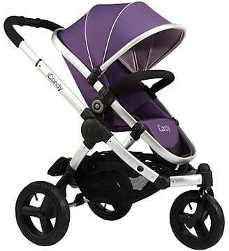 iCandy Peach Jogger with Silver Chassis & Loganberry Hood