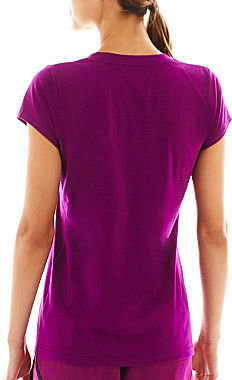 JCPenney Xersion Short-Sleeve V-Neck Graphic Tee