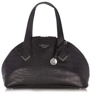 Fiorelli Black mock croc curved shoulder bag
