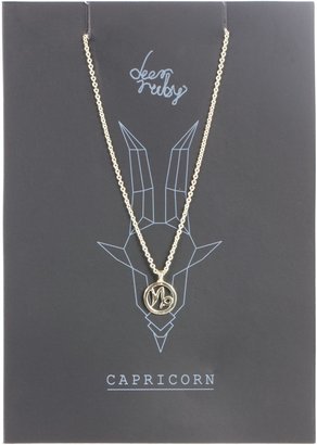 Deer Ruby Capricorn Necklace Jewellery