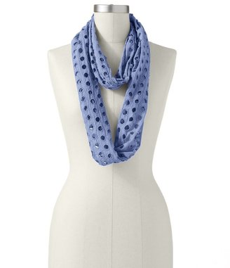 Apt. 9 eyelet dotted infinity scarf