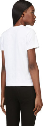 Comme des Garcons Play White Double Logo T-Shirt