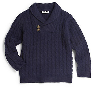Marie Chantal Toddler's & Little Boy's Cashmere Shawl-Collar Sweater