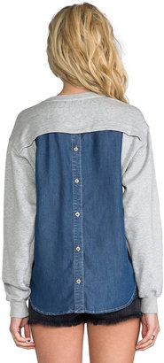 Funktional Blue Hour Back Button Sweatshirt