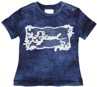 Diesel Baby Girl's Girl Soft Denim Logo Short Sleeve T-Shirt