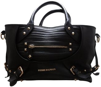 Balmain Black Leather Handbag