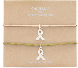 Chan Luu Breast Cancer Awareness Bead Bracelet