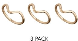 ASOS Pack of 3 Arrow Midi Rings - Gold