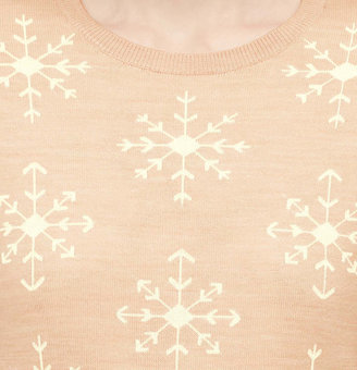 LOFT Snowflake Jacquard Sweater
