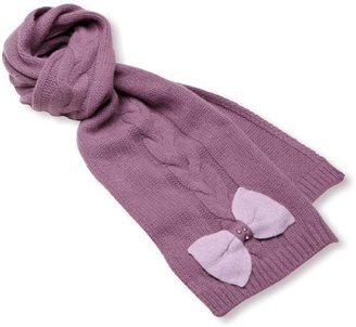 Alice Hannah Diamante Bow and Cable Women's Scarf