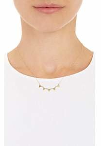Jennifer Meyer Women's Triangle Banner Necklace