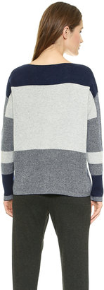 Vince Intarsia Block Sweater