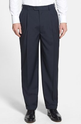 JB Britches Pleated Wool Trousers