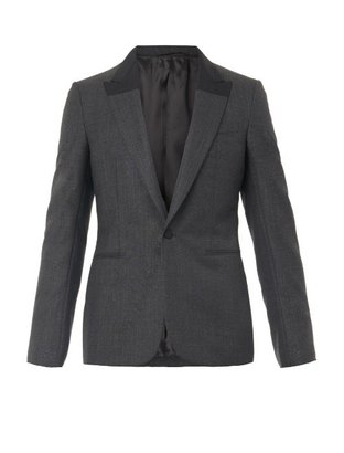 Balenciaga Contrast-lapel wool blazer