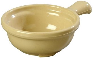 Carlisle 12 oz. 5.25 in. Diameter Polycarbonate Handled Soup Bowl in Stone (Case of 24)