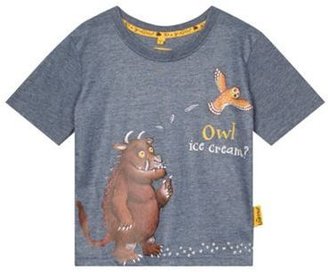 The Gruffalo Boy's blue 'Gruffalo' and owl printed t-shirt