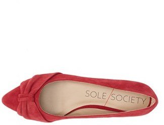 Sole Society 'Aamira' Almond Toe Flat (Women)