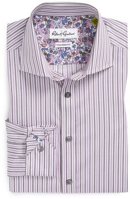Robert Graham Tailored Fit Stripe Dress Shirt