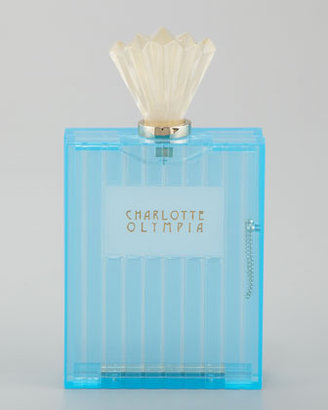 Charlotte Olympia Perfume Clutch, Blue