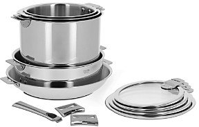 Cristel Mutine 7 Piece Stainless Steel Cookware Set