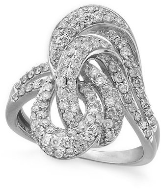 Wrapped in LoveTM Diamond Twist Ring in 14k White Gold (1 ct. t.w.)