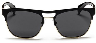 Prada Lacquered browbar wire rim sunglasses