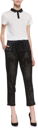 Parker Gabby Perforated Leather Pants