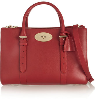 Mulberry The Bayswater Double Zip textured-leather tote