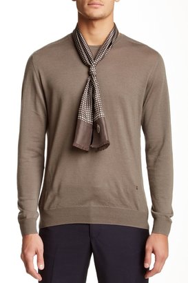 The Kooples Wool Sweater with Silk Scarf
