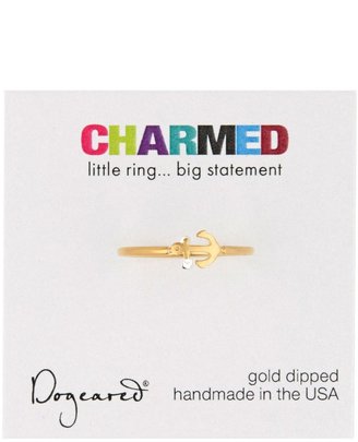 Dogeared Charmed Anchor Ring - Size 6