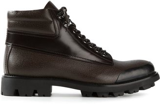Giorgio Armani panelled ankle boots