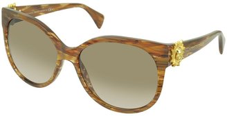 Alexander McQueen AMQ 4245/S Sun Skull Cat Eye Sunglasses