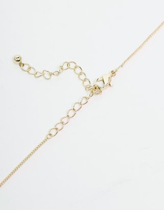 ASOS CURVE Key & Faux Pearl Necklace