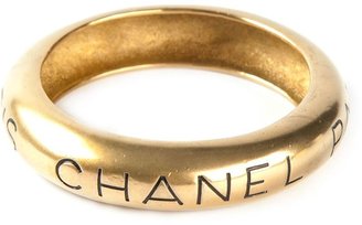 Chanel Vintage engraved logo bracelet