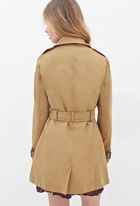 Forever 21 Double-Breasted Trench Coat