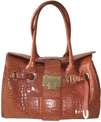 Jimmy Choo Orange Exotic leathers Handbag