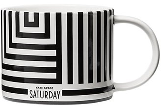 Kate Spade Saturday Saturday Morning Mug In Signature Zig Zag