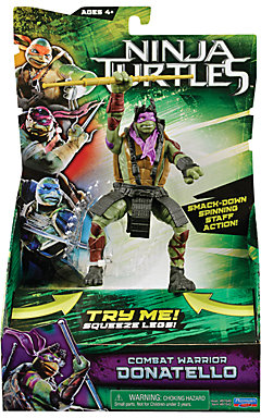 Flair Teenage Mutant Ninja Turtles Movie Combat Warrior Action Figure, Donatello