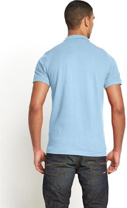 Bench Mens Logo Collar Polo Shirt - Dusty Blue