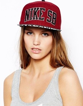 Nike Snapback Hat with Leopard Print - Multi