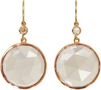 Irene Neuwirth Diamond & Rose of France Earrings