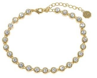 Swarovski Crystalline Gold crystal tennis bracelet