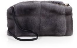 Burberry Chichester Fur Shoulder Bag