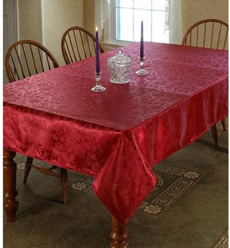 Violet Linen European Floral Tablecloth
